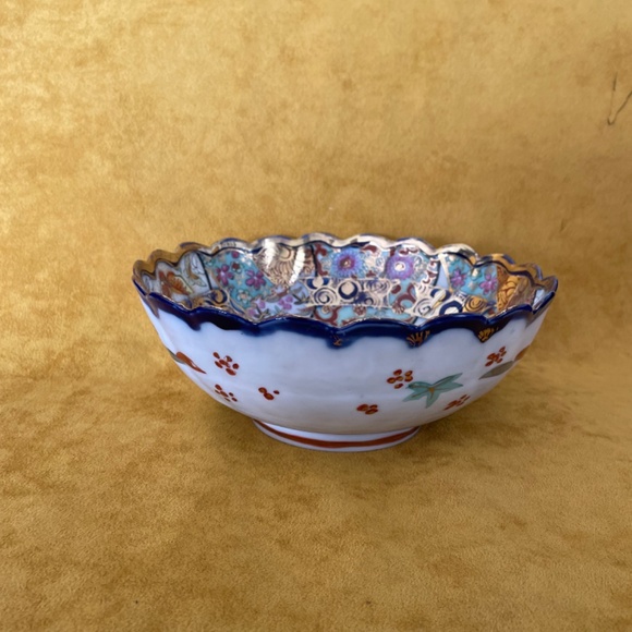 BEAUTIFUL PORCELAINE VINTAGE BOWL ASIAN - Picture 1 of 7